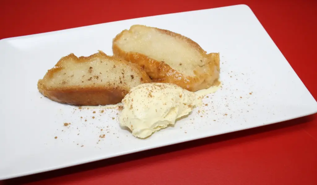 Torrija horchata helado Turrón